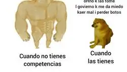 Las competencias solo son votos