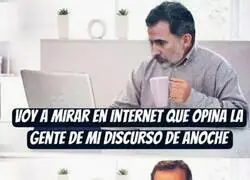 No le ha salido bien el discurso al Rey