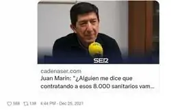 La curiosa duda de Juan Mar&iacute;n