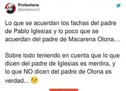 El diferente rasero que se tiene con el padre de Macarena Olona y el padre de Pablo Iglesias