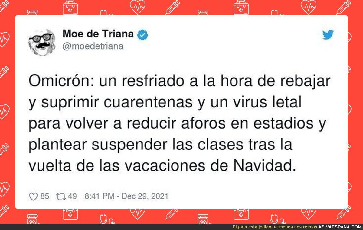 El cambio de criterio con el covid según la variante