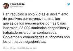 La econom&iacute;a por delante de la salud