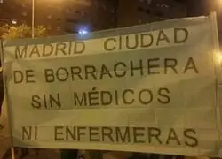 Una pancarta que lo dice todo