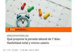 &iquest;A qui&eacute;n tratan de enga&ntilde;ar con la jornada laboral de 7 d&iacute;as?