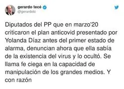 El PP se retrata a si mismo con Yolanda D&iacute;az
