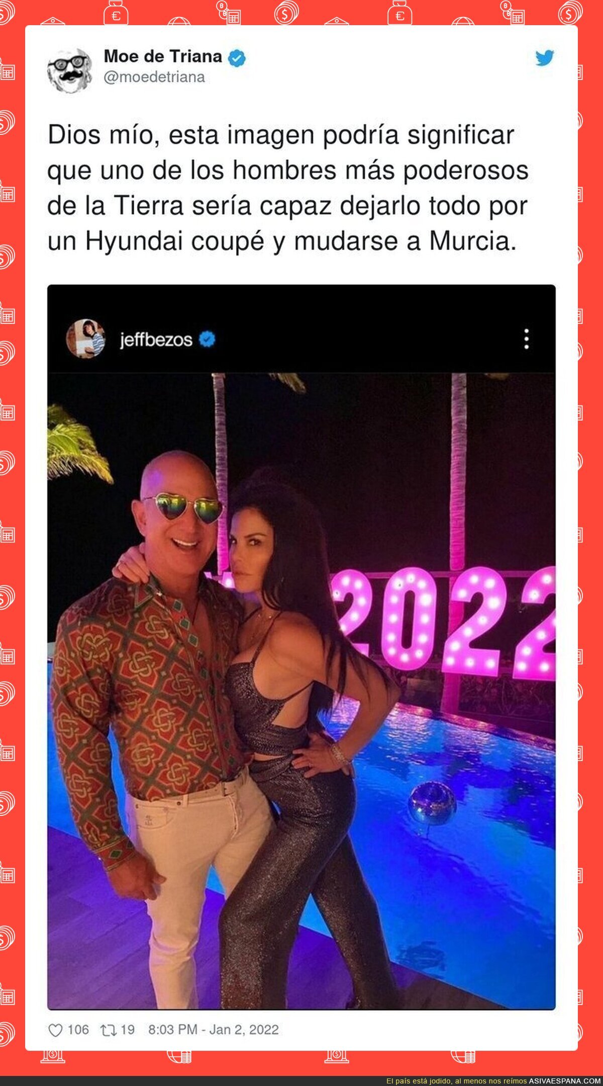 Tremendo outfit de Jeff Bezos