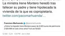 El patrimonio de Irene Montero