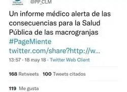 Desverg&uuml;enza en estado puro lo del PP con las macrogranjas entre lo que dicen en 2022 y dec&iacute;an en 2018