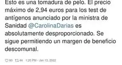 Un precio totalmente abusivo