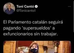 Est&aacute; Toni Cant&oacute; para hablar de sueldos de gente que no trabaja