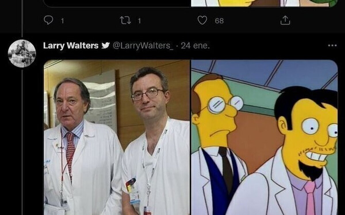 Todas estas imágenes hacen imaginar que César Carballo y el doctor Nick Riviera son la misma persona