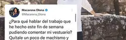 La denuncia falsa de Macarena Olona a este tuitero por hablar de su vestimenta