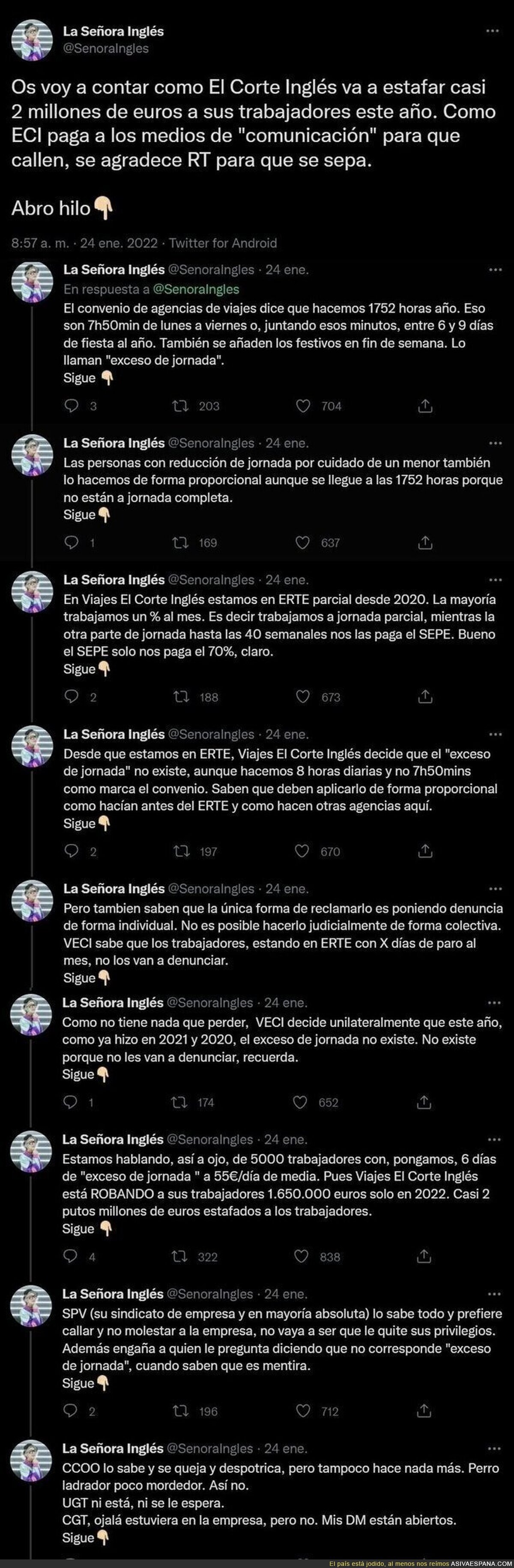 La práctica de El Corte Inglés que afectará a todos sus trabajadores