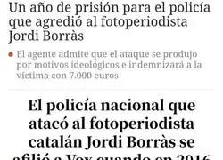 Agresi&oacute;n policial de extrema derecha