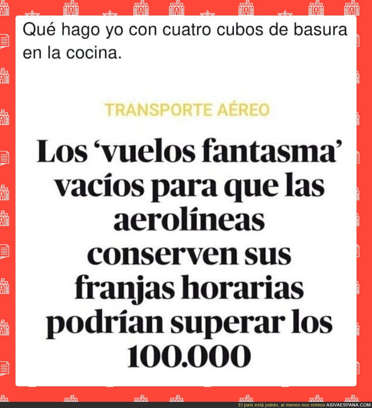 ¿Para qué sirve tanto reciclar si las aerolíneas hacen esto?