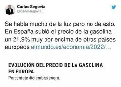 "Pero a mi no me afecta yo siempre pongo 20 euros"