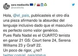 Corrigiendo a 'El Pa&iacute;s' y sus noticias sobre el tenis