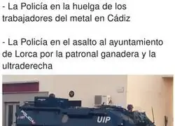 Las diferentes formas de actuar de la Polic&iacute;a