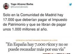 Si no meten mano a los ricos es porque no quieren