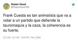 Tremendo lo de Frank Cuesta