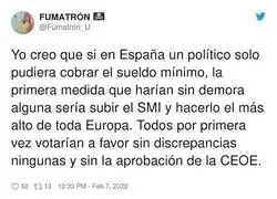 Ninguna duda sobre esto que har&iacute;an los pol&iacute;ticos