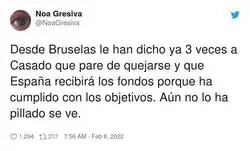 Pablo Casado tarda en pillar las cosas