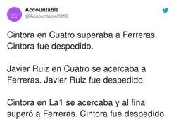 Jes&uacute;s Cintora siempre termina igual cuando supera a sus rivales