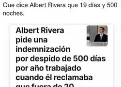 Viva el despido libre que reclamaba Albert Rivera
