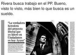 Albert Rivera ya busca su puesto en el PP