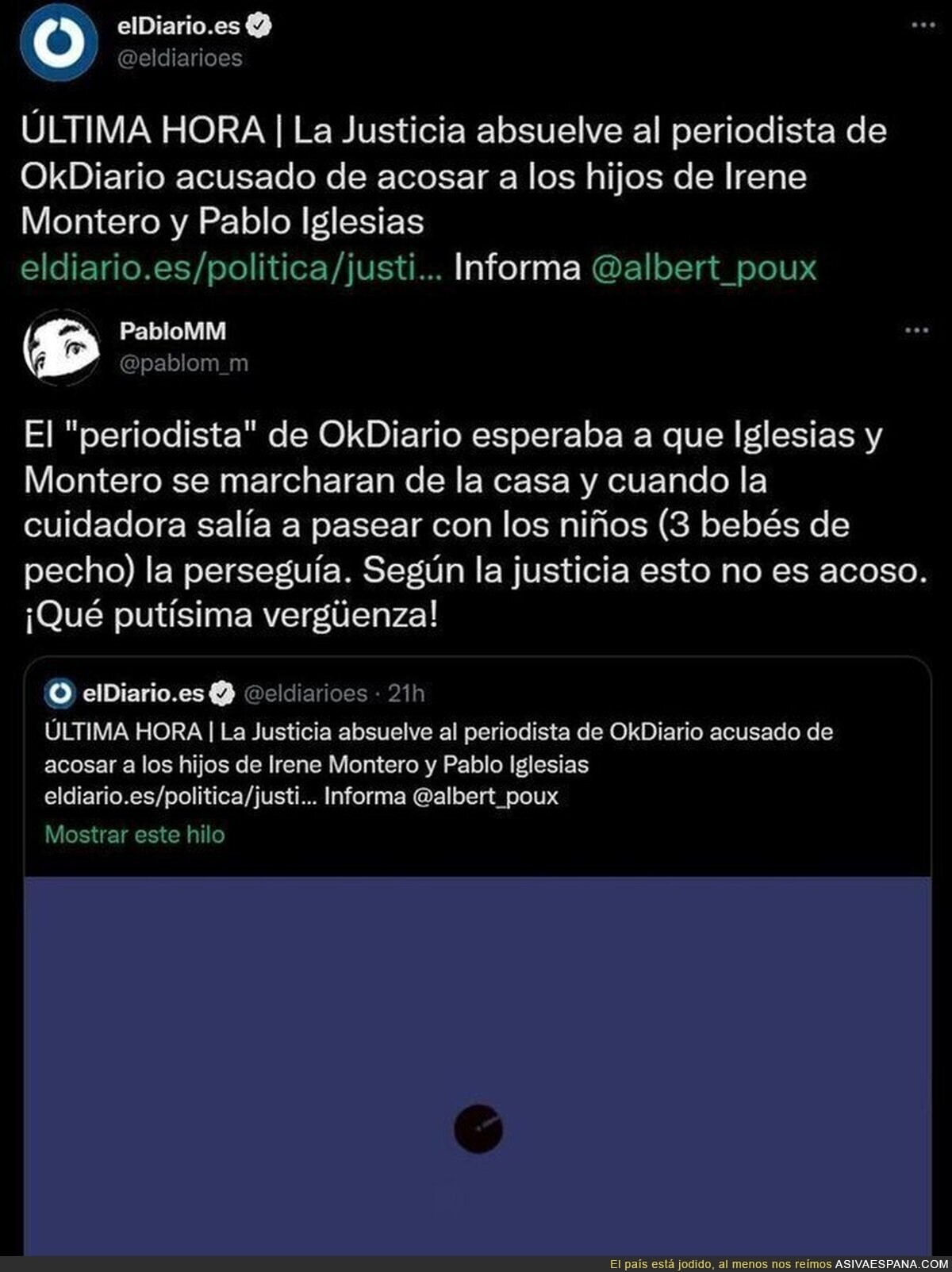 Menudo país se nos está quedando