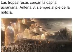 Antena 3 pendiente de la guerra con sus enviados especiales