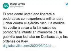 El presidente ucraniano es igual que Putin pero con menos tanques
