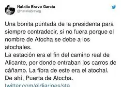 Isabel D&iacute;az Ayuso no sabe la historia de su propia ciudad
