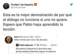 Mientras tanto, Pablo Iglesias y la gente que le da di&aacute;logos de muy malas formas