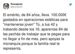 Un sin sentido la gente que apoya la Monarqu&iacute;a