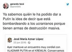Recordemos la amistad entre Aznar y Putin