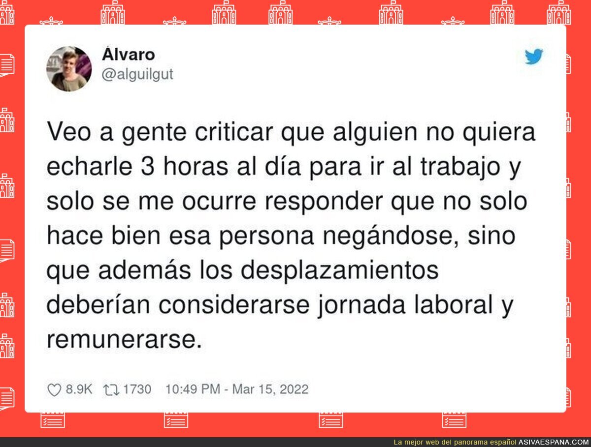 La de horas que se pierden en el desplazamiento