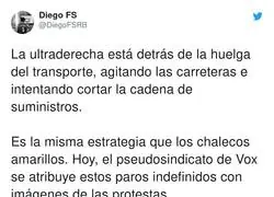 La ultraderecha en busca del colapso del pa&iacute;s con los transportes