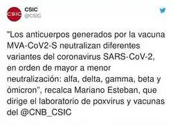 Adi&oacute;s a la vacuna de Mariano Esteban pese a los avances