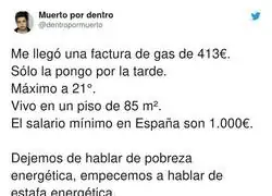Muy grave lo del precio del gas en Espa&ntilde;a