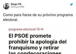 El programa electoral del PSOE es papel de v&aacute;ter