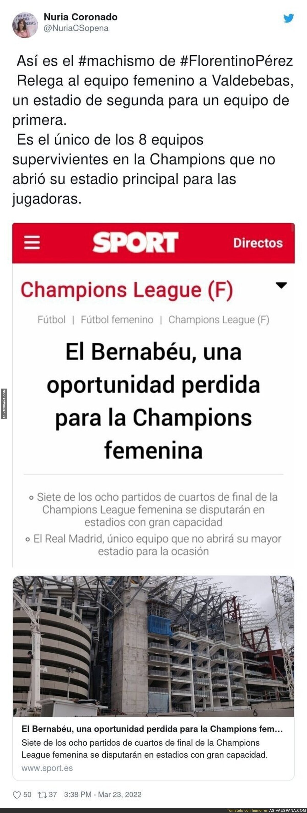 La poca importancia que el Real Madrid da a su equipo femenino