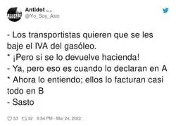 La realidad de tanto l&iacute;o con los transportistas