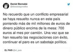 Los intereses pol&iacute;ticos de los transportistas