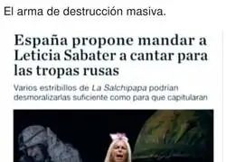 Y as&iacute; se acabar&aacute; la guerra