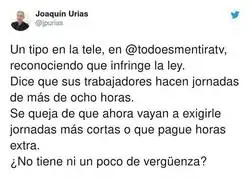 Es para llamar a Inspecci&oacute;n de trabajo y que le caiga una buena