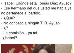 Isabel se pone nerviosa