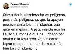 El extremismo sale victorioso y cada vez va a m&aacute;s