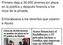 &iquest;Qu&eacute; pensar&aacute; la gente humilde que ha votado a Ayuso?