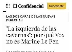 VOX retratada con Le Pen